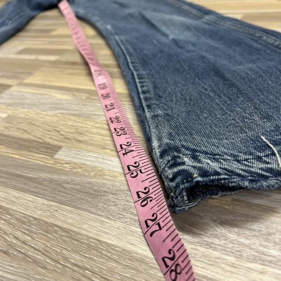 Vintage ELY Jeans Size 22x27 Destroyed Zipper Needs Work - M195 - Picture 13 of 14